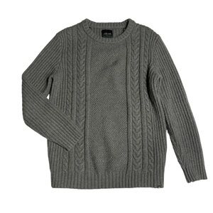 Joe's Jeans Charcoal Cable Knit Crewneck Sweater size men’s medium M